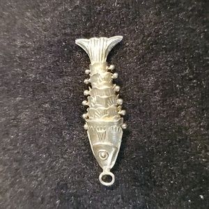 Miniature Vintage Fish Charm with pouch